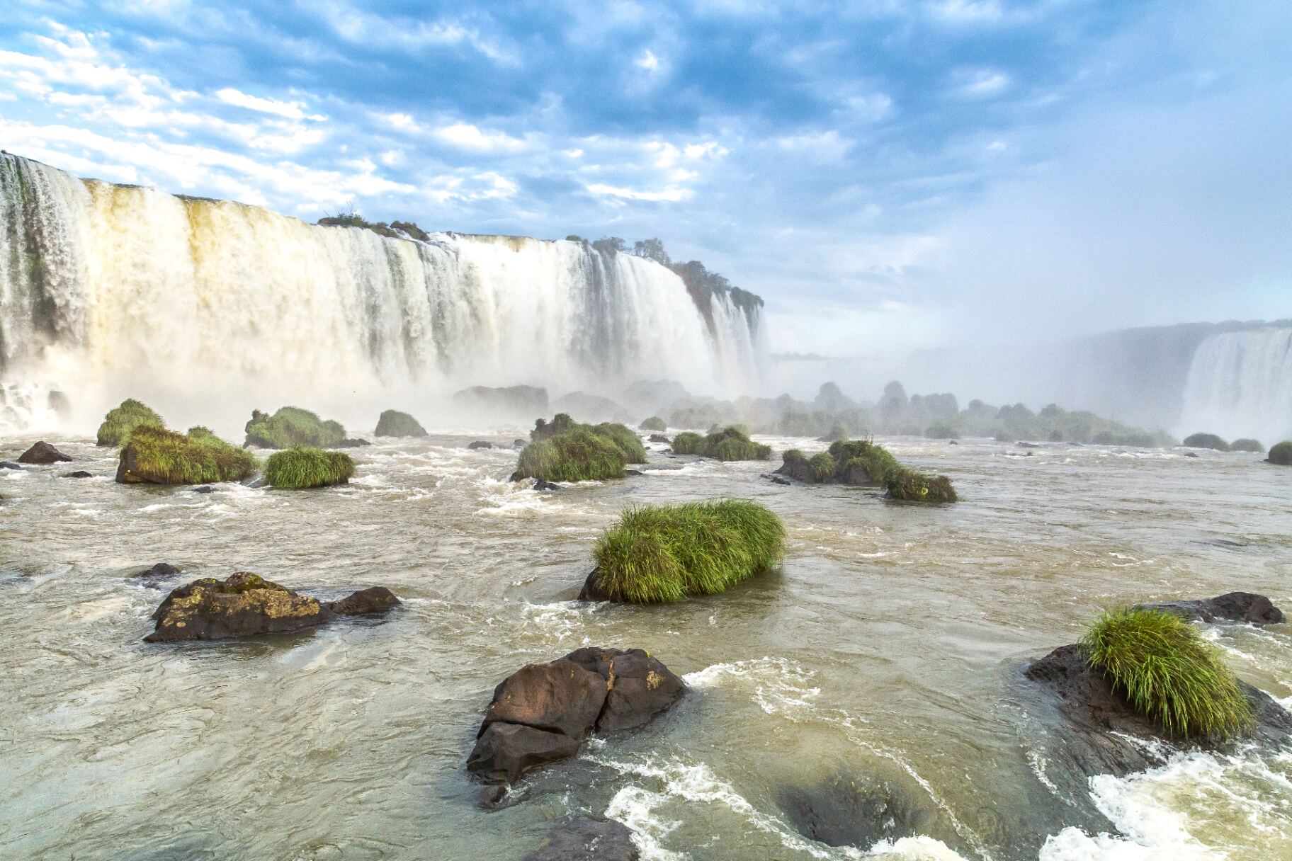 Iguazu Falls from the river