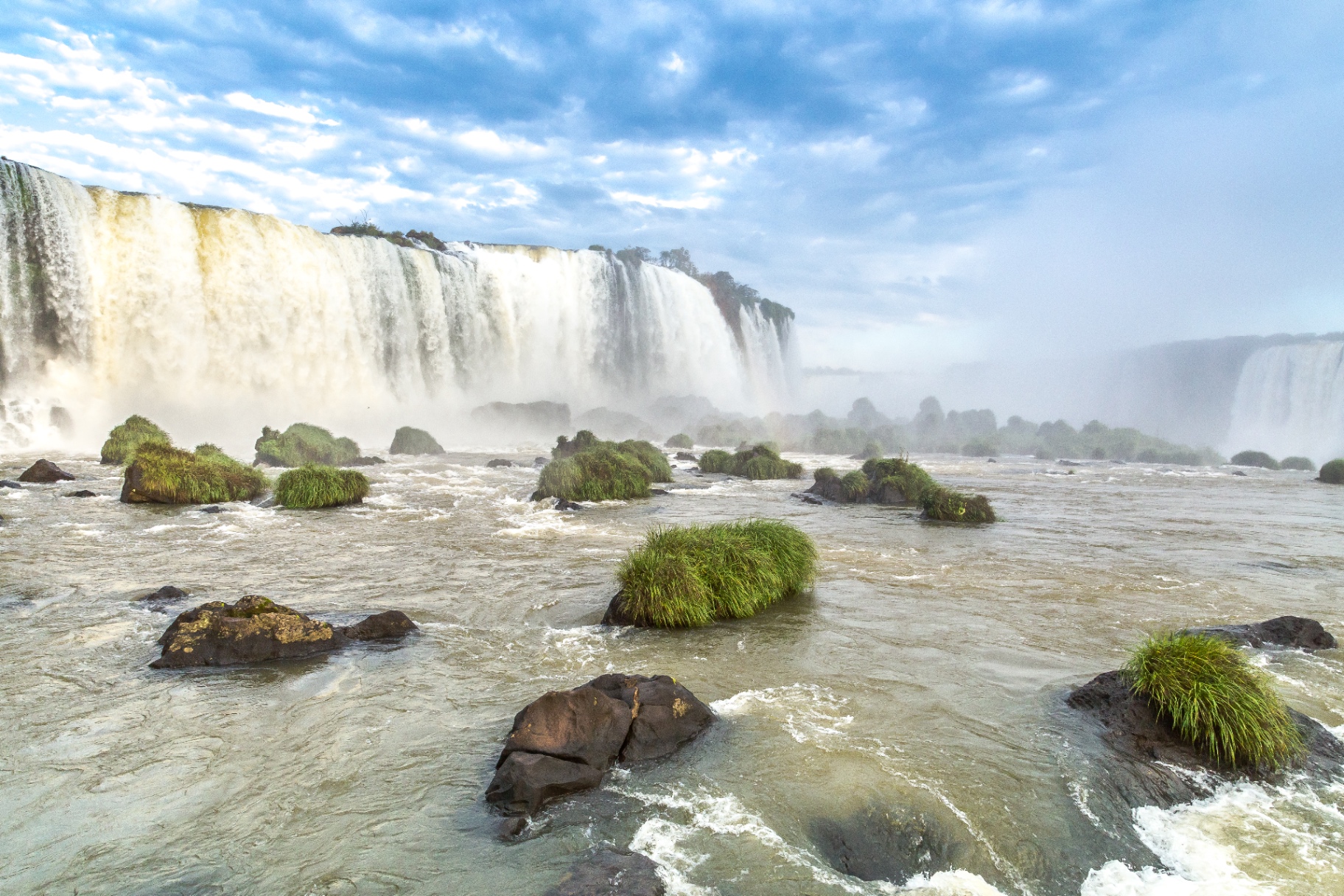 Iguazu Falls from the river